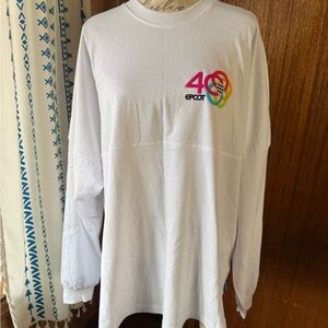 Epcot 40th Anniversary White Long Sleeve Tee